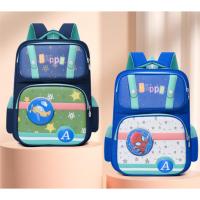 ราคา [MONA] 3-Compartment Embossed Character Backpack School Bag with Cool Colours and Cute Images -M0307 (44472700731)