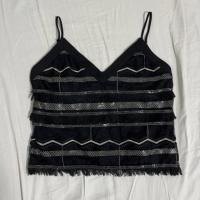 ราคา เสื้อสายเดี่ยว Misty Mynx ดำปักสีทอง (18901255052)