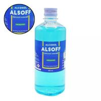 ราคา แอลกอฮอล์ สีฟ้า ขวด 450 ml แอลซอฟฟ์ Alsoff 70% ethyl alcohol solution ตราเสือดาว ชนิดน้ำ ล้างมือ สำหรับทำความสะอาดทั่วไป (13330826122)