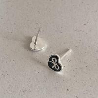 ราคา ต่างหูเงินสเตอร์ลิง [เงินสเตอร์ลิงแท้ S925] ต่างหูหัวใจเรซินสไตล์เกาหลี **-& (27176030739)