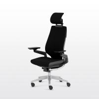ราคา Modernform เก้าอี้ Steelcase ergonomic รุ่น Gesture พนักพิงสูงแบบ Wrap โครงเงิน หุ้มผ้าดำ รับประกัน 12 ปี (8817944736)