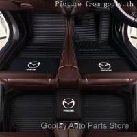 ราคา พรมรถยนต์ที่กำหนดเอง Mazda CX-3 CX-5 Mazda 2 พาเลทรถยนต์ พรมปูพื้นรถยนต์กันน้ำ เครื่องหนัง (25891432953)