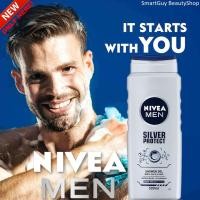 ราคา NIVEA MEN SILVER PROTECT SHOWER GEL 500ML ผลิตภัณฑ์ทำความสะอาดเส้นผม ผิวหน้า ผิวกาย สูตรพิเศษจากนีเวียเม็นสำหรับผู้ชาย (5348295473)