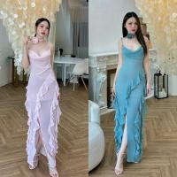 ราคา Venice : Angelic dress ชุดเดรส ชุดออกงาน เดรสออกงาน ชุดราตรี ชุดไปทะเล งานป้าย เดรสยาว ผ้าชีฟอง (25928993399)