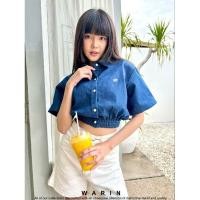 ราคา เสื้อครอปเชิ้ต เอวจั้มยางรอบ (25510517899)