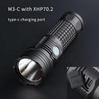 ราคา ไฟฉาย convoy M3-C cree xhp70.2, 4300lm สีดำ(ชาร์จในตัว Type C)สวิตซ์ Infinite Dimming 4300 ลูเมน สวิตช์ปรับละเอียด (4768500682)