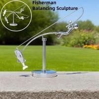 ราคา Fisherman Fishing Balance Sculpture Ornament (43120306570)