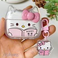 ราคา สําหรับ แอร์พอด 4 มือโปร 2 3 1 ทีพียู นุ่มกันกระแทกหูฟังกรณีที่มีจี้ป้องกันการสูญหายสร้างสรรค์แมวหูออกแบบสีชมพูที่อุดมไปด้วย สวัสดี คิตตี้ หูฟังไร้สายชุดหูฟังฝาครอบป (42018565001)