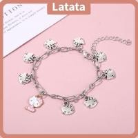 ราคา สร้อยข้อมือซานริโอลายคิตตี้สองชั้น อินเทรนด์และน่ารักสำหรับผู้หญิง (43914010624)