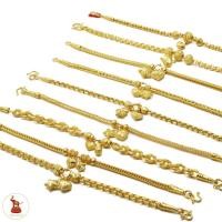 ราคา ข้อมือทอง 2 สลึง ลายแฟชั่นตุ้งติ้ง ทองแท้ 96.5% มีใบรับประกันทอง [ผ่อน0%บัตรเครดิต] (5119437779)