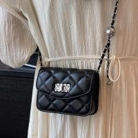 ราคา กระเป๋าใบเล็กดูสูงกระเป๋าหญิงกระเป๋าสายโซ่ลายสี่เหลี่ยมข้าวหลามตัดสีทองขนาดเล็กรุ่นใหม่ปี2025กระเป๋าสะพายข้างขนาดเล็กสีดำกระเป๋าทรงสี่เหลี่ยมขนาดเล็ก (41665533148)