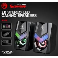 ราคา Marvo SG-119 ลำโพงคู่มีไฟ เสียงดี 2.0 STEREO RGB GAMING SPEAKERS. (9216527078)