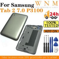 ราคา ฝาหลังแบตเตอรี่สําหรับ Samsung Galaxy Tab 2 7.0 P3100 พร้อมโลโก้แบตเตอรี่กระจกฝาหลังด้านหลังประตูกรณีเปลี่ยนกรอบเครื่องมือเลนส์ (27118391443)