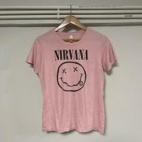 ราคา เสื้อมือสอง NIRVANA Pink (S17) เสื้อวงเรียบๆ สีสวย (21296445646)