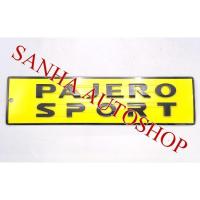 ราคา โลโก้ติดฝากระโปรงหน้าสีดำด้าน Mitsubishi Pajero Sport ตัวอักษรสูง 2.5 เซนติเมตร (6980566229)