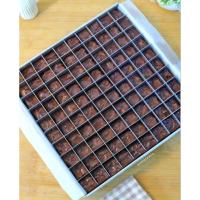 ราคา กระทะบราวนี่สีน้ําตาล 100 ช่อง / กระทะเหลี่ยมนูเทลล่า (27836574469)