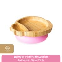ราคา จาน Eco Rascals Bamboo Ladybird พร้อมดูด - สีชมพู (27292990662)