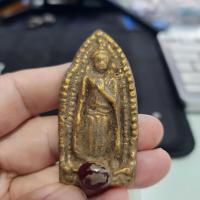 ราคา พระร่วงปางลีลาเนื้อชิน ติดเม็ดพระธาตุ กรุดอยไซ (40667910557)