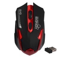 ราคา Signo Wireless Gaming Mouse WM-191BR (Black/Red) (692396227)