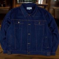 ราคา เสื้อแจ็คเก็ตยีนส์ สีน้ำเงินเข้ม ทรงหล่อ ไซส์ใหญ่ (29651670715)