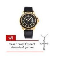 ราคา Curren นาฬิกาข้อมือผู้ชาย สายหนัง รุ่น C8124 Gold/Black (2064204476)