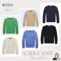 ราคา [New_ของแท้%_พร้อมส่ง]_Polo Ralph Lauren Sweater ไหมพรม Cable Knit Boy Size (26953411720)
