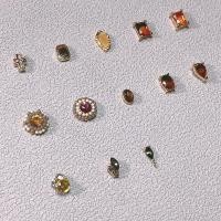 ราคา ญี่ปุ่นพองเล็บอุปกรณ์ตกแต่งเล็บอุปกรณ์สีเหลืองอําพันอัญมณีสไตล์ชาติพันธุ์เปลือกย้อนยุคเพชรเครื่องประดับแหวนโลหะเล็บเพชรโลหะผสมสไตล์ใหม่ซูเปอร์แฟ (23743417297)