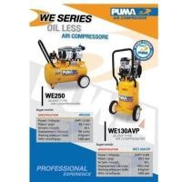 ราคา PUMA ปั๊มลมเสียงเงียบ รุ่นงานหนัก รุ่น WE-130AVP 220V **รุ่นประกอบนอก ** ทรงตั้ง OIL FREE 1.5 แรงม้า 30 ลิตร (10310991936)