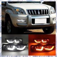 ราคา ไฟตัดหมอกไฟวิ่งกลางวันไฟเลี้ยวสําหรับ Prado 120 GRJ120 TRJ120 FJ120 LC120 LED DRL รถสําหรับ Prado (40673673488)