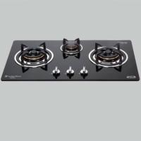 ราคา [ใสcode#ELNOVH3]Lucky flameเตาแก๊ส3 หัวเตาแบบฝังหน้าเตากระจกนิรภัย หัวเตาทองเหลือง รุ่น LGS-913ลัคกี้เฟลม (554465652)