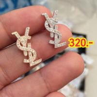 ราคา ต่างหู YSL เกรดพรีเมี่ยม งานสวยเพชรละเอียดค่ะ (929367075)