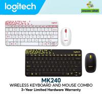 ราคา ⚡️คีย์บอร์ดและเมาส์ไร้สาย⚡️ Logitech MK240 Nano Wireless Keyboard and Mouse Combo Warranty 3 - y (2247266151)
