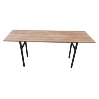 ราคา TABIO โต๊ะพับอเนกประสงค์ รุ่น FOLDY-04 ขนาด 60x180x73 ซม. สีดาร์กโอ๊ค (14592035506)
