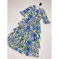 ราคา งานมือสอง Dress d&g เดรสยาว ใส่ครั้งเดียว ไม่มีตำหนิเลย เหมือนใหม่มาก ป้ายนานา size XL (4868975291)