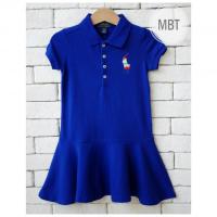 ราคา POLO RALPH LAUREN KIDS BIG PONY COTTON MESH POLO DRESS (23523724578)