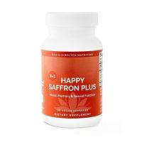 ราคา Happy Saffron Plus - 90 Capsules - with Saffron Flower Extract, Curcumin & Zinc - Vegan, Gluten Free - 30 Servings (43319966798)