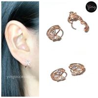 ราคา โบว์ Pink Gold น่ารักต่างหูเพชร CZ ห่วงเล็ก เพชรรูปโบว์ สี Pink Gold คู่จิ๋ว ขนาดน่ารัก (6833822106)