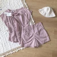 ราคา ‼️เสื้อผ้าแฟชั่น มือ2 สภาพดี ชุดเข้าเซทเสื้อกางเกงขาสั้น ชุดเซทลายสก็อต สีชมพู มือ1 ป้ายห้อย ชุดเซทสก็อต (2766281920)