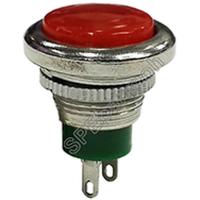 ราคา [ 2ชิ้น ] DS-312 สวิทช์กลม กดติด-ปล่อยดับ (Momentary) OFF-(ON) สีแดง (22120512977)