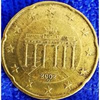 ราคา เหรียญ​ยูโร​ เยอรมัน​ Germany, 20 Euro​Cent, #​1898, ใช้แล้ว​ (19530862068)