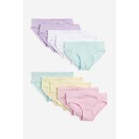 ราคา H&M(เอชแอนด์เอ็ม) กางเกงในผ้าคอตตอน แพ็ก 10 ตัว เด็กผู้หญิง 1214419_1 (24883026330)