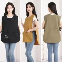 ราคา แฟชั่นผ้ากันเปื้อนแขนกุดระบายอากาศไนลอนเสื้อกั๊กกันน้ําร้านกาแฟ ชุดทํางาน บ้านเสื้อกั๊กผ้ากันเปื้อน (27341407244)