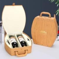 ราคา กล่องบรรจุไวน์ 2ขวด กระเป๋าขวดไวน์ กระเป๋าเก็บไวน์2ขวด กล่องใส่ไวน์พร้อมที่เปิดขวดไวน์ (23844984784)