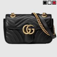ราคา Gucci GG Marmont กระเป๋ามินิผ้า22 cm 446744 (5918958406)
