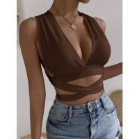 ราคา เสื้อกล้ามครอป ทรงไข้ว มัดด้านหลัง (22200492419)