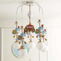 ราคา โคมไฟระย้าห้องนอนเด็กสไตล์ยุโรป ไฟเพดานนะย้า โคมไฟแต่งห้องนอนเด็ก โคมไฟน่ารักๆ โคมไฟการ์ตูน (3694375303)