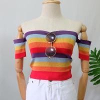 ราคา เสื้อปาดไหล่สีรุ้ง (1618278440)