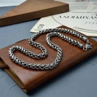 ราคา 925 sterling silver, Seiko, handwoven, vajra, shrimp clasp, necklace, vintage, unisex, necklace. (27217513077)