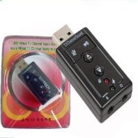 ราคา Sound USB Virtual 7.1 USB การ์ดเสียง ซาวด์การ์ด Audio 3D Sound Virtual 7.1 Channel Card Adapter (4244526677)