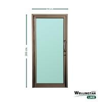 ราคา Changdee ประตู ECO WELLINGTAN ประตูอะลูมิเนียม บานสวิงเดี่ยว กระจกเขียวใส W-AL/007 BR 100x205ซม. สีชา สินค้าดีมีคุณภาพ* (27653400465)